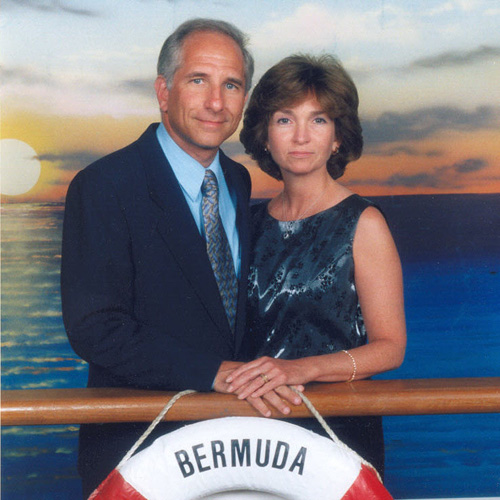 Ken and Mary Newberger, 25th anniversary cruise to Bermuda, May 2000